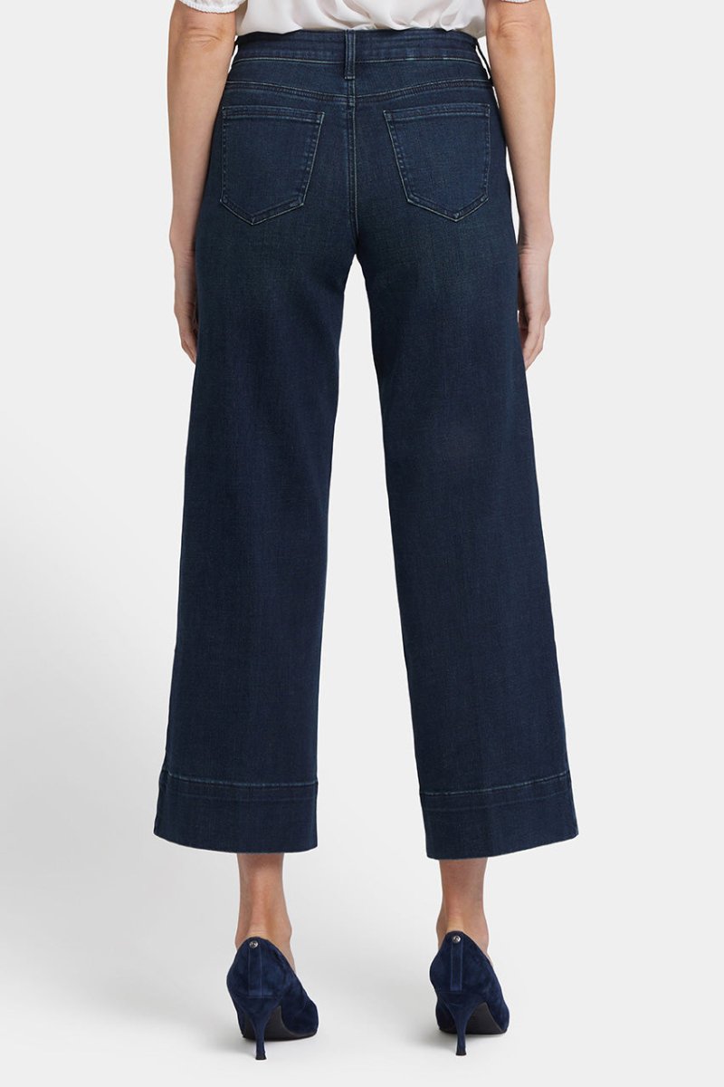 Teresa Wide Leg Ankle Jeans | Obsidian Blue | Denim | NYDJ
