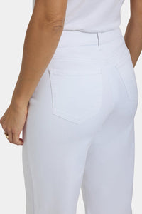 Teresa Wide Leg Ankle Jeans | Optic White | Pants | NYDJ