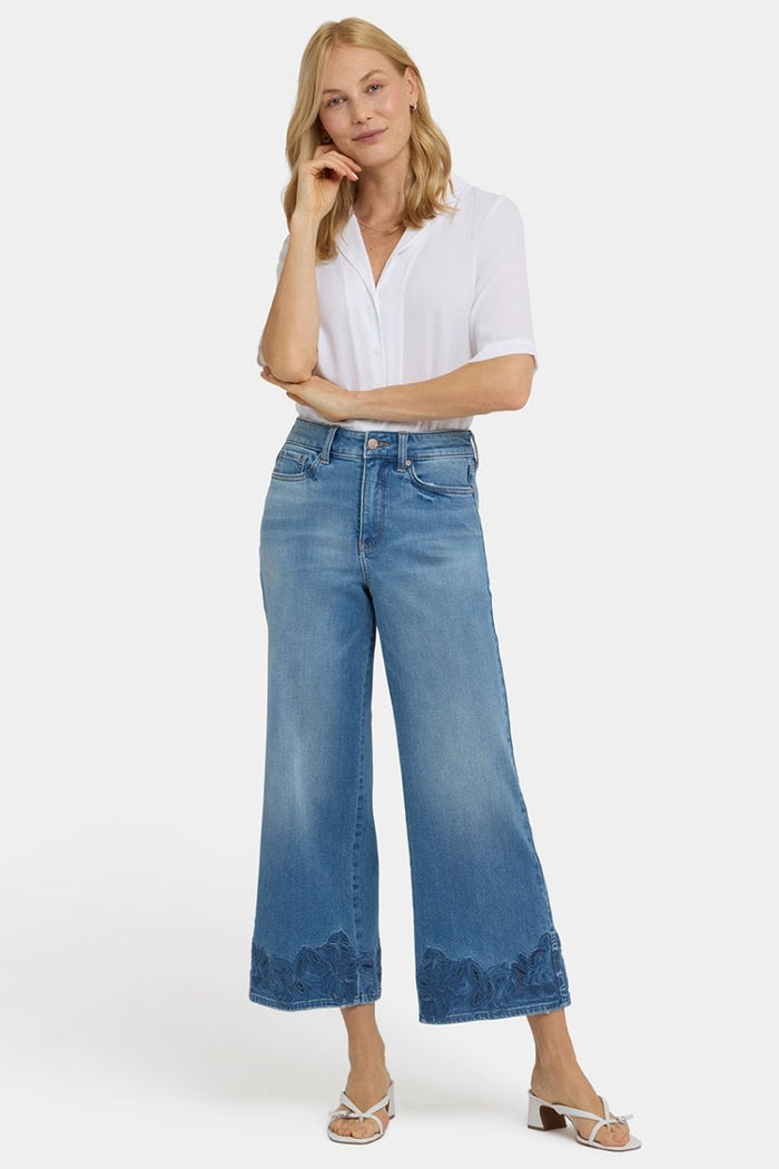Teresa Wide Leg Ankle Jeans | Port Sea | Denim | NYDJ