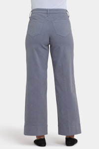 Teresa Wide Leg Ankle Jeans | Shadow Blue | Pants | NYDJ