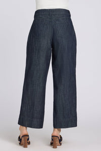 Teresa Wide Leg Ankle Jeans With High Rise | Dark Indigo | Pants | NYDJ