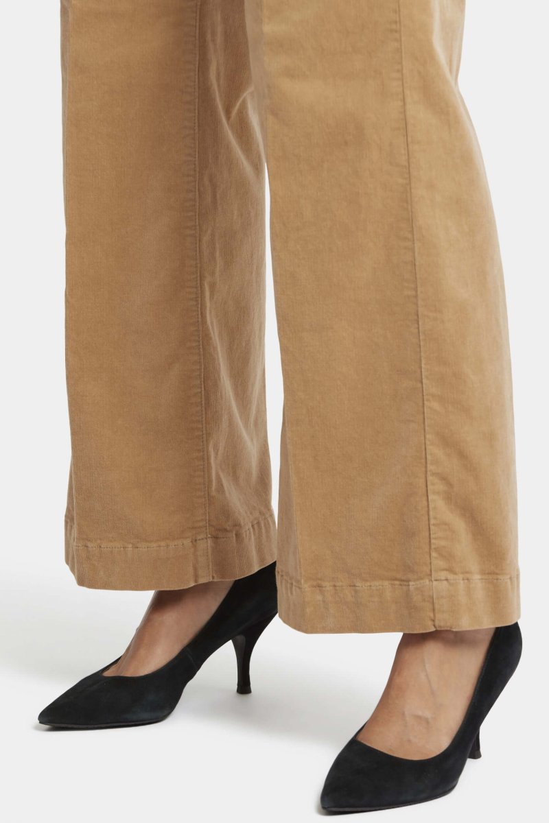 Teresa Wide Leg Corduroy Trouser | Sand Dune | Non Denim | NYDJ