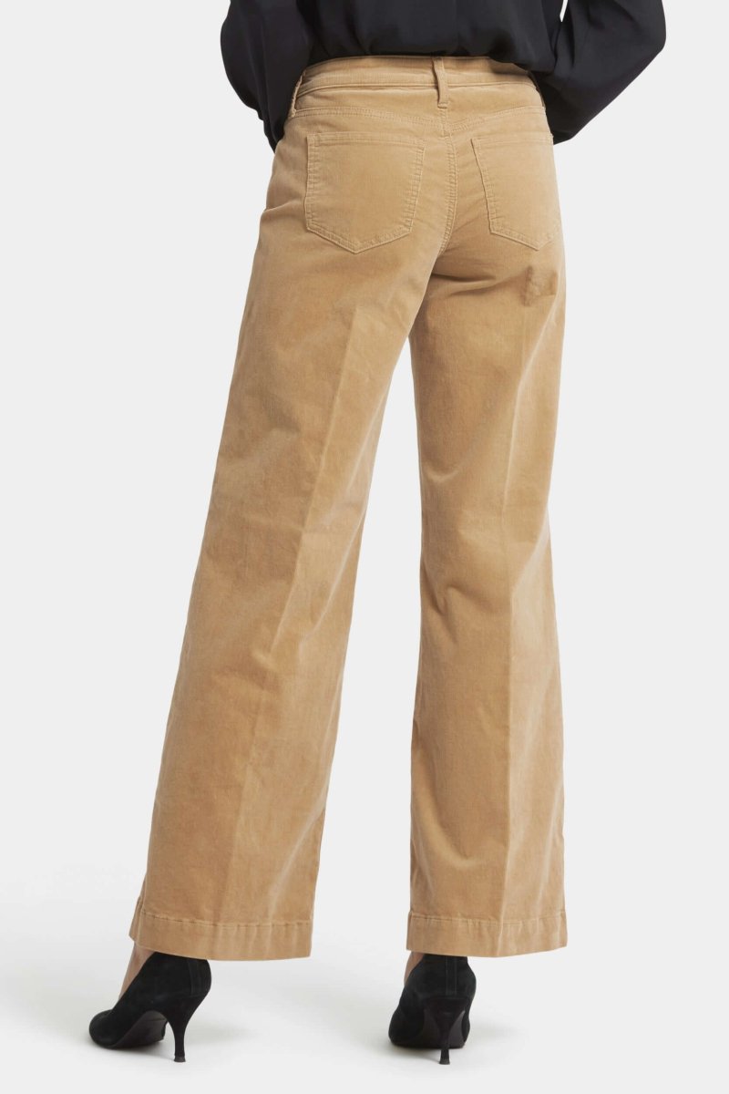 Teresa Wide Leg Corduroy Trouser | Sand Dune | Non Denim | NYDJ