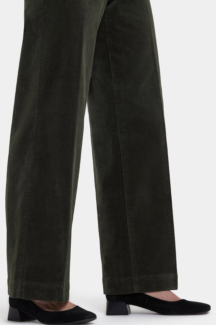 Teresa Wide Leg Corduroy Trouser | Vine Leaf | Non Denim | NYDJ