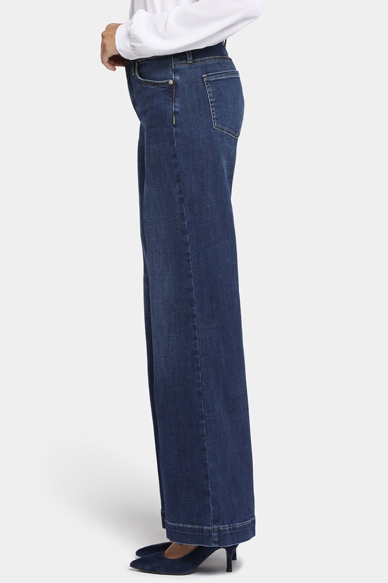 Teresa Wide Leg Jeans Medium Blue Premium Denim | Cambridge | Pants | NYDJ