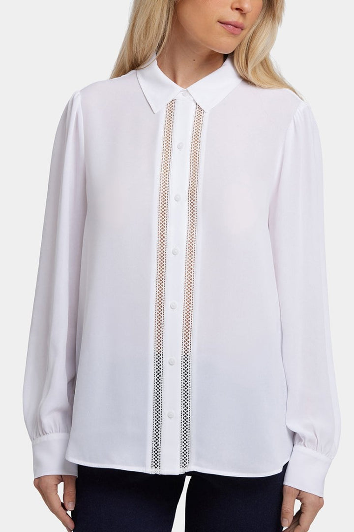 Tiffany Blouse | Optic White | Blouse | NYDJ