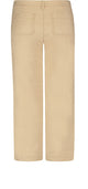 High Waisted Wide Leg Ankle Trouser Sand Stretch Linen | Warm Sand | Pants | NYDJ