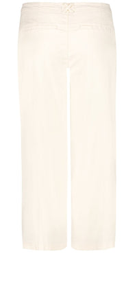 Wide Leg Crop Trouser Off-White Stretch Linen | Vanilla | Pants | NYDJ