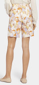 5 Pocket Bermuda Short Floral Print Stretch Linen | Sunset Grove | Shorts | NYDJ