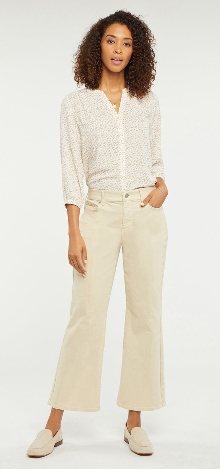 Relaxed Flare Jeans Beige Waist-Match™ Denim | Butter | Pants | NYDJ