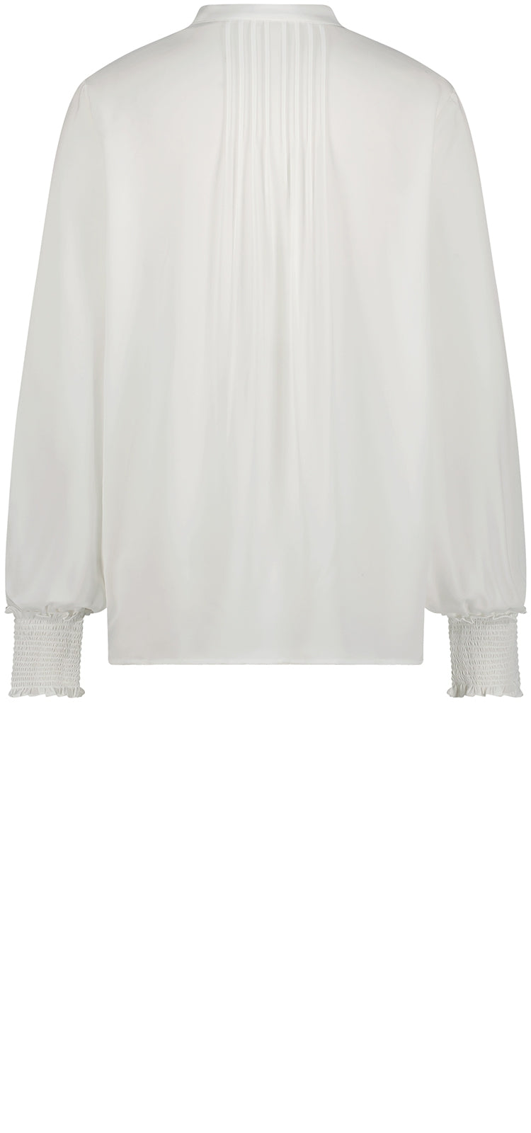 Pleated Peasant Blouse | Optic White | Blouse | NYDJ