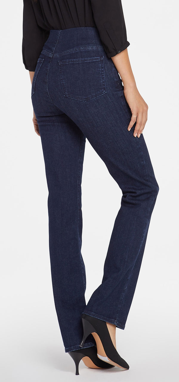 Marilyn Straight Pull-On Jeans Medium Blue SpanSpring™ Denim | Langley | Pants | NYDJ