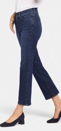 Marilyn Straight Ankle Jeans Dark Blue Premium Denim | Breathtaking | Pants | NYDJ