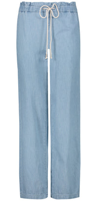 Wide Leg Trouser Light Blue Chambray | Light Stone | Denim | NYDJ