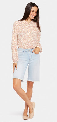 Boyfriend Short Light Blue Premium Denim | Brightside | Shorts | NYDJ